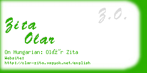 zita olar business card